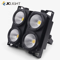 Projecteur de scène DJ Studio Strobe 4 Yeux Blanc Chaud Blanc Froid 2-en-1 4x100W COB LED DMX pour Public, Effet Peaky Blinders