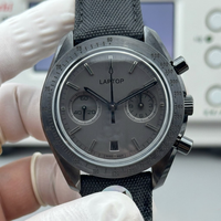 Montre mécanique automatique de luxe pour hommes, de haute qualité, sportive, avec boîtier en céramique, verre saphir, chronographe, calendrier, style hip-hop