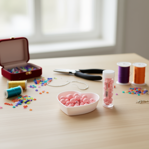 ILAN Abalorios de 10mm en Color Rosa para la Creación de Joyería - Product Image 3