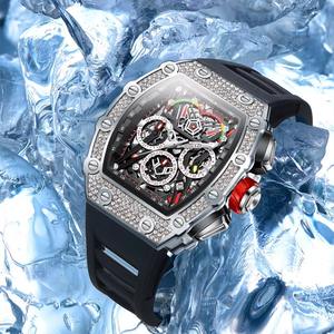 Drioshipping incrustaciones de lujo multifuncional reloj de cuarzo para hombre marca ONOLA barril reloj impermeable fábrica al por mayor ON6827Q - Product Image 6