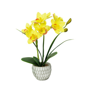 Tizen Flor de Hortensia Artificial en Maceta Flor Artificial Bonsai En Maceta Planta de <span class=keywords><strong>Agave</strong></span> Falsa Arreglo Artificial para Boda - Product Image 6