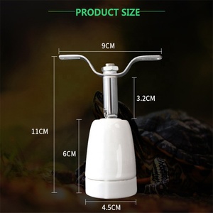 Douille de lampe chauffante en céramique réglable pour reptiles avec interrupteur marche/arrêt, support de lampe E27 pour tortue, lézard, terrarium - Product Image 5