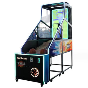 Machine d'arcade de basket-ball OEM Jeu à pièces en métal Prix bon marché et prise en charge de la langue anglaise Garantie d'amusement en plastique d'un an - Product Image 4