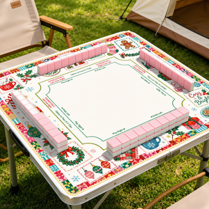 Maßgefertigte Mahjong-Matte PU-Leder Mahjong-Tischmatte Turnier-Spielmatte Mahjong-Geschenk - Product Image 5