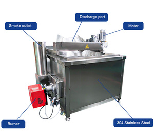 Machine à frire automatique pour snacks industriels <span class=keywords><strong>Friteuse</strong></span> par lots chips de banane plantain arachides oignons frits - Product Image 3