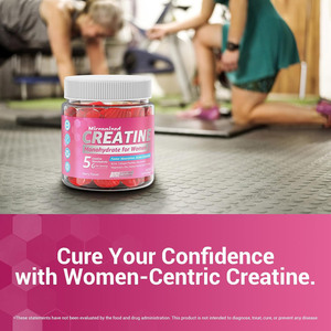 Gummies de créatine monohydrate pour femmes, compléments sportifs pré-entraînement avec myo-inositol, collagène, <span class=keywords><strong>BCAA</strong></span>, acide hyaluronique - Product Image 3