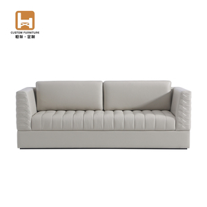 <span class=keywords><strong>Canapé</strong></span>-lit en <span class=keywords><strong>cuir</strong></span> <span class=keywords><strong>microfibre</strong></span> de style moderne, coussin rectangulaire en éponge, personnalisation, hall d'hôtel, appartement, villa, ensemble pour la maison - Product Image 1