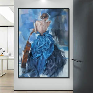 Original Art moderne <span class=keywords><strong>peinture</strong></span> à l'huile sur toile belle <span class=keywords><strong>danseuse</strong></span> <span class=keywords><strong>de</strong></span> <span class=keywords><strong>flamenco</strong></span> espagnole en robe rouge personnalisable OEM/ODM décoratif - Product Image 6