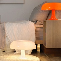 Lampe de table LED à piles avec 3 modes d'éclairage, lumière ambiante pour chambre à coucher, lampe en forme de champignon à intensité variable, décoration moderne et élégante pour la maison
