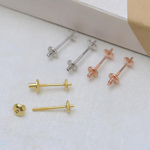 เวนชิ DIY เครื่องประดับเงินแท้ S925 รูปผึ้ง ชุดต่างหูแบบเกี่ยว 7-8 ชิ้น ขนาด 3 มม. พร้อมฐานเปล่า รุ่น 15776 - Product Image 1