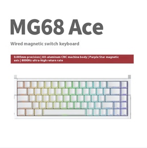 Clavier magnétique filaire Irok MG68 ACE/MG68 ACE W, taux <span class=keywords><strong>de</strong></span> réponse ultra-élevé <span class=keywords><strong>de</strong></span> 8000 Hz, clavier mécanique <span class=keywords><strong>de</strong></span> jeu en alliage d'aluminium - Product Image 5