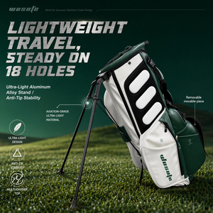 PU Leather <strong>Golf</strong> Stand <strong>Bag</strong> Factory Wholesale Golfing Club Carry <strong>Bag</strong> Custom Logo Printed <strong>Lightweight</strong> Waterproof Luxury <strong>Golf</strong> <strong>Bag</strong> - Product Image 4