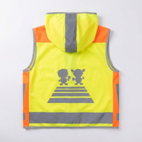 Veste réfléchissante de sécurité pour enfants à LED, veste réfléchissante pour enfants, veste de chantier haute visibilité, veste pour enfants, photo d'enfant, personnalisable avec logo