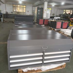 उपकरण पिट भंडारण रोल पिंजरे के साथ दराज पेशेवर कार्यशाला उपकरण स्टेनलेस स्टील गाड़ी - Product Image 1