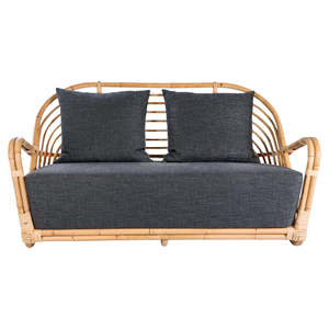 Muebles de Jardín Contemporáneos de Dos Plazas, Sofás Modernos de Ratán Natural para Comedor, Hoteles y Apartamentos - Product Image 5