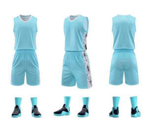 Tenue de basketball entièrement sublimée, vêtements de sport d'été, maillot personnalisé, vêtements de basketball – Vente chaude - Product Image 3