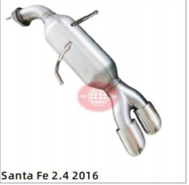 Silenciador de Escape de Acero Inoxidable de Alta Calidad Marca YueYang para Santa Fe 2.7T 2016, 1.5mm de Grosor, 1 Año de Garantía - Product Image 4