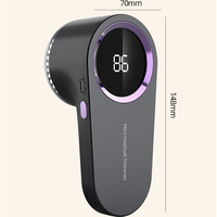 Rasoir électrique portable rechargeable à affichage numérique LED, réutilisable, pour vêtements, avec 6 lames