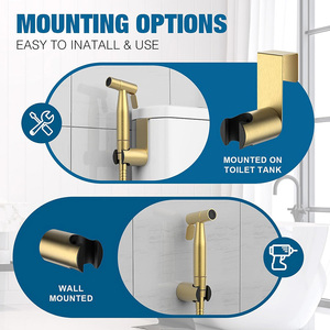 Dual Function Modern Handheld Bidet <strong>Shattaf</strong> Sprayer Hot Cold Jet Douche Kit Diaper Set for Bathroom Shower Toilet <strong>Shattaf</strong> - Product Image 3