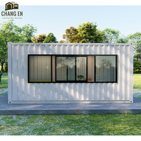 DYCE1 Villa préfabriquée moderne de style mid-century, respirante, petite maison, bon marché, pratique, rangement extérieur, design extensible et pliable, en acier