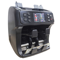 Compteur de billets de banque Intelligent Double CIS Compteur de devises du Ghana pour les compteurs de billets de produit POS Dollar tanzanien et Euro