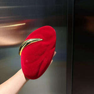 <span class=keywords><strong>Sac</strong></span> de soirée pour femme en métal de luxe avec fermoir à clip, <span class=keywords><strong>sac</strong></span> à main de mariage, <span class=keywords><strong>sac</strong></span> à main de cérémonie en velours unique, <span class=keywords><strong>sac</strong></span> à main de banquet, pochette en forme de mangue - Product Image 4