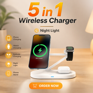 Prodotti Più Venduti per la Rivendita: Supporto di Ricarica Wireless 4-in-1, Ricarica Rapida 15W per Telefono, Orologio, Auricolari, Supporto Multi-Dispositivo - Product Image 1