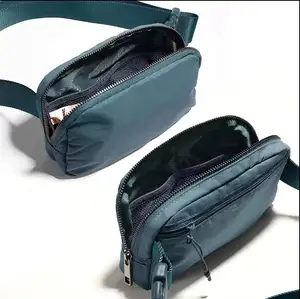 Biểu Tượng Tùy Chỉnh Giản Dị Đi Bộ Đường Dài Thời Trang Eo Gói Fanny Gói Túi Lớn Crossbody Dây Kéo Ngực Túi Cho Thể Thao Đi Du Lịch Tập Luyện