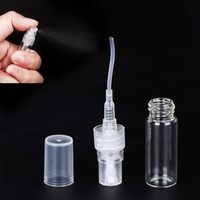 Boîte en carton pliable avec logo personnalisé pour flacon d'échantillon de parfum en verre de 2 ml, 3 ml, 5 ml, flacon de parfum vide, boîte cadeau