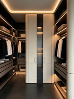Ensemble de meubles de dressing moderne tout-en-un pour villa, sur mesure, de luxe, avec dressing intégré, rangement de chambre, facile à assembler