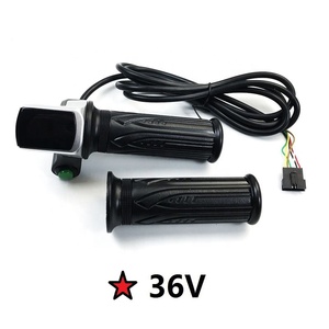 Poignées d'accélérateur <span class=keywords><strong>pour</strong></span> vélo électrique 36/48V, accélérateur rotatif <span class=keywords><strong>pour</strong></span> vélo électrique avec affichage de la puissance - Product Image 1