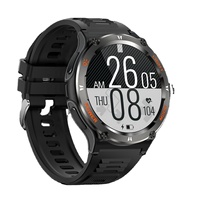 Reloj Inteligente Deportivo KT76 con Pantalla Completa de 1.53 Pulgadas, Correa de Silicona, Asistente de Voz con IA, SOS, GPS, Monitor de Sueño, Resistente al Agua IP68, 500mAh
