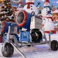 NORTEC Vente Directe Usine N-07S Canon à Neige Haute Performance pour Station de Ski, Machine à Neige Intelligente pour Parc de Neige
