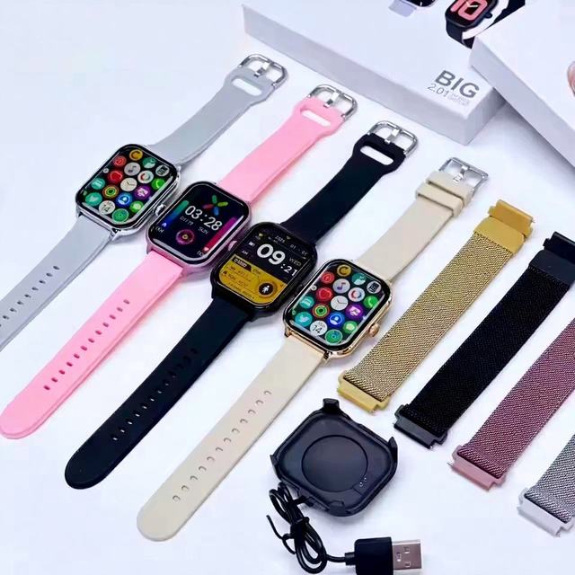 New Double Straps Fashion Smart Watch BT Calling Calories AI Voice IP68 Waterproof Useful Fashion Smartwatch for Gift