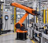 Kuka Robot industri, Robot industri bentuk kubus besi cor KR 8 R1640-2 lengan mekanis
