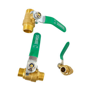 Válvula de bola de latón para gas de 1/2 pulgada, accesorio de latón para válvula solenoide de gas - Product Image 5