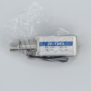JF-1564 DC 12V/DC24V 500mA 10mm 55N Pull Type Open Frame Solenoid <strong>Electromagnet</strong> In Stock - Product Image 1
