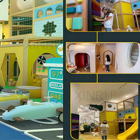 Aire de jeux pour enfants sur le thème des métiers professionnels avec espace de jeux gonflables à vendre pour les entrepreneurs souhaitant démarrer une nouvelle entreprise
