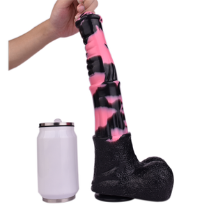 YOCY 35cm Godemiché réaliste en forme de <span class=keywords><strong>cheval</strong></span>, Plug anal, Godemiché à ventouse, Godemiché long en silicone pour femmes lesbiennes - Product Image 4