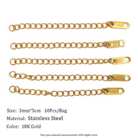 DIY Fermoir Jump Ring Binder Accessoires Spring Buckle Extension Chains Accessoires en acier inoxydable pour la fabrication de bijoux