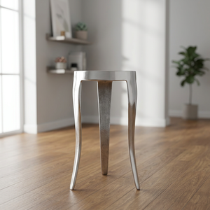 Taburete de Bar de Aluminio - Diseño Tradicional Duradero para Sala de Estar - Product Image 1