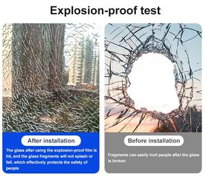 فيلم زجاجي ذاتي اللصق للنوافذ بسماكة 2/4/8/12 ميل، مضاد للانفجار ومقاوم للضربات، فيلم أمان للنوافذ - Product Image 5