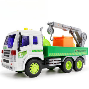<span class=keywords><strong>Camion</strong></span> <span class=keywords><strong>della</strong></span> <span class=keywords><strong>Spazzatura</strong></span> <span class=keywords><strong>Giocattolo</strong></span> Verde con Funzione di Riciclo, Gru di Sollevamento e Azionamento a Frizione - Vendita all'Ingrosso Diretta dalla Fabbrica - Product Image 2