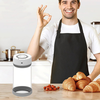 Conteneur hermétique électrique en acier inoxydable pour café et épices, avec couvercle à vis, pour usage extérieur, qualité supérieure