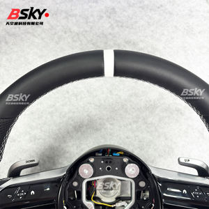 Volant en cuir cousu à la main sur mesure, adapté aux Mercedes Benz <span class=keywords><strong>W204</strong></span> W205 <span class=keywords><strong>AMG</strong></span> W212 W213 W447 W463 GLC GLA - Product Image 2