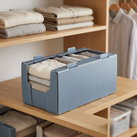 Bacs empilables en polypropylène à ouverture frontale, personnalisables, pliables, pour le stockage de vêtements en entrepôt