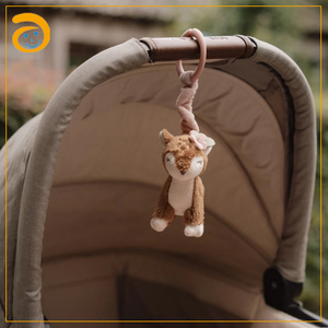 Jouets suspendus pour bébé en peluche mignonne en forme de faon, hochets doux en forme d'animaux en peluche, cadeau idéal pour nouveau-né, fête prénatale pour filles et garçons - Product Image 4