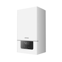 Chaudière combinée murale gaz naturel et électrique avec échangeur de chaleur en cuivre pour usage domestique et hôtelier, chauffage central sans réservoir, capacité 12L