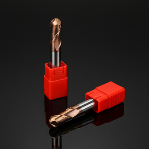 <strong>Tungsten</strong> Carbide TISIN Coated HRC60 2 Flutes Ball Nose <strong>End</strong> <strong>Mill</strong> with Cutting Tool CNC Milling Cutter Drill Bits OEM - Product Image 1