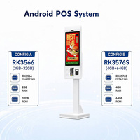 Machine de paiement automatique pour supermarché, 21,5 pouces, Android 11, RK3576S, paiement par reconnaissance faciale 3D, POS pour épicerie